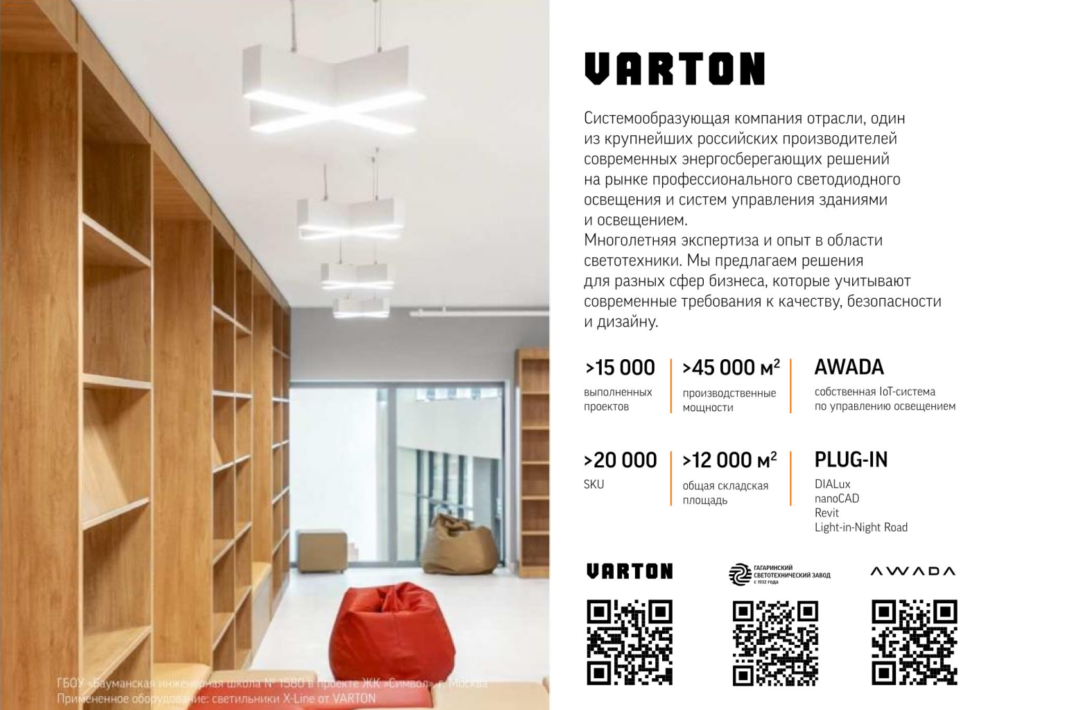 Журнал «СВЕТОТЕХНИКА»: Об интерьерном освещении VARTON