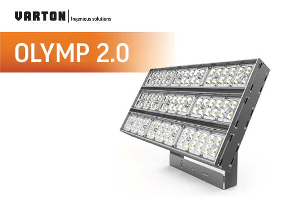 Серия промышленных светильников Olymp 2.0 с оптикой 15x50 градусов